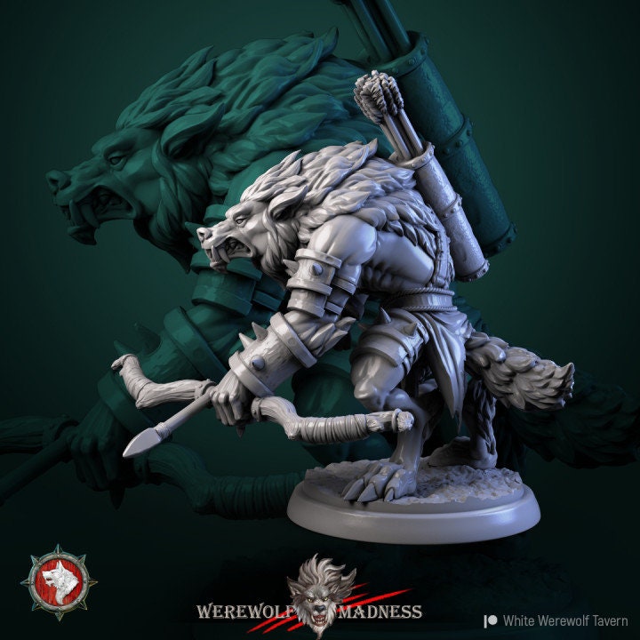 32mm Werewolf Male Warrior