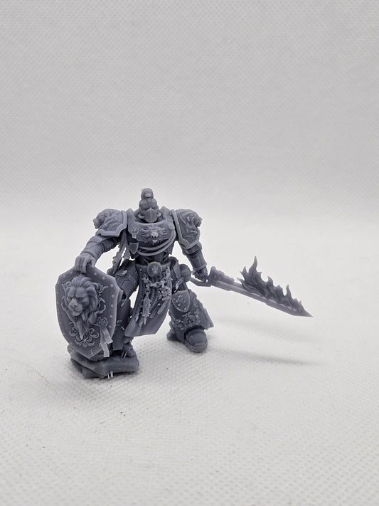 Marine with Flaming Sword