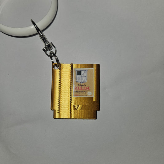 Golden Zelda Cartridge Keychain