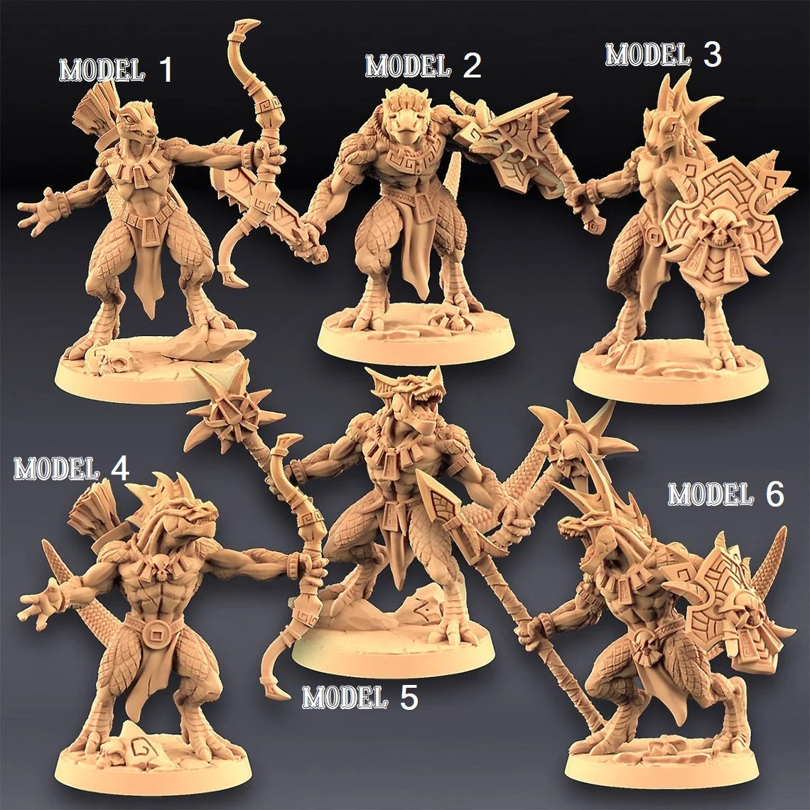 Goldmaw Lizard Warriors (various)