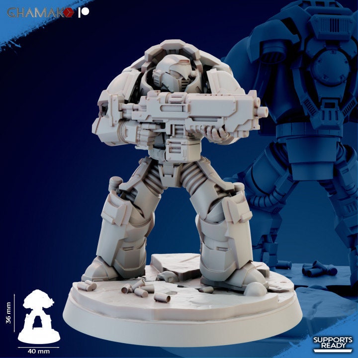 Futuristic Heavy Militia Miniatures