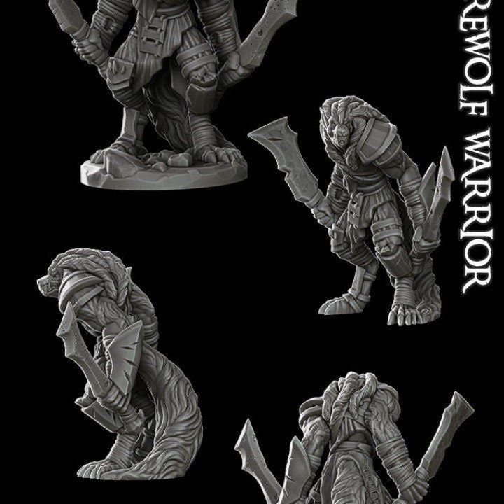 32mm Werewolf Male Warrior