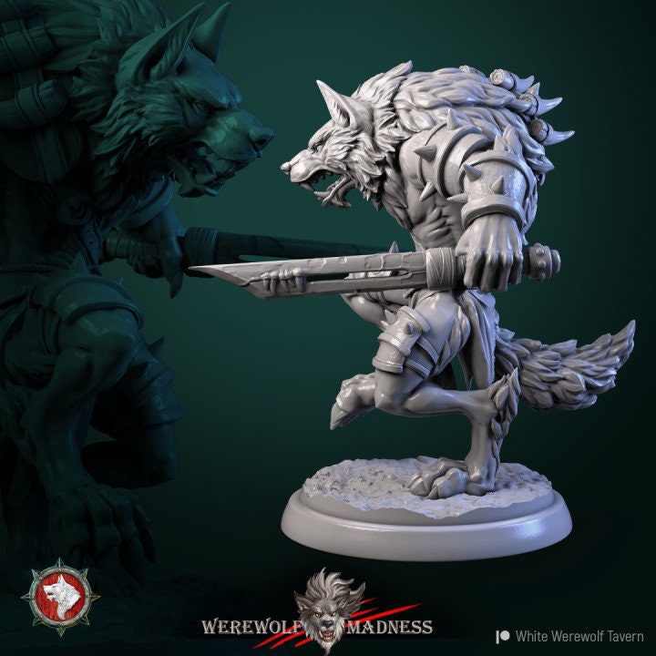 32mm Werewolf Male Warrior