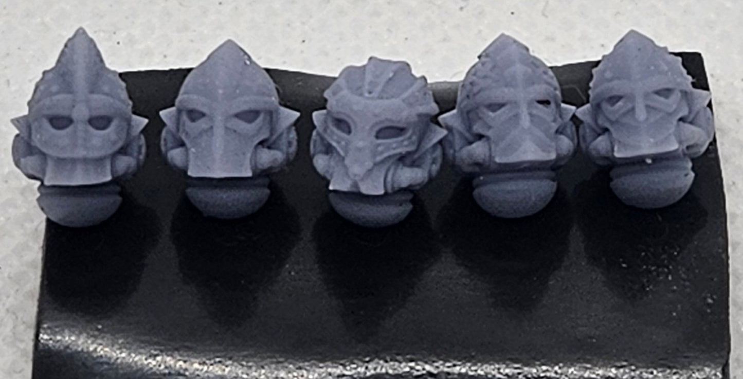 Lizard/Fireboy Heads for kinghts/Space/Hell Soldiers