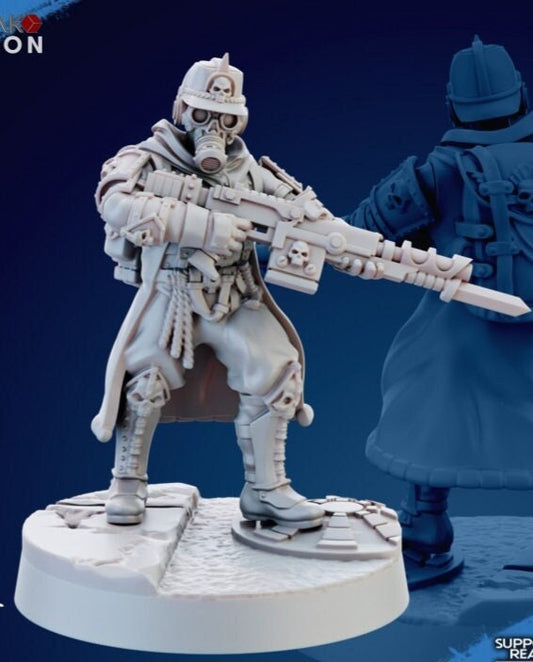 Trench battle soldier