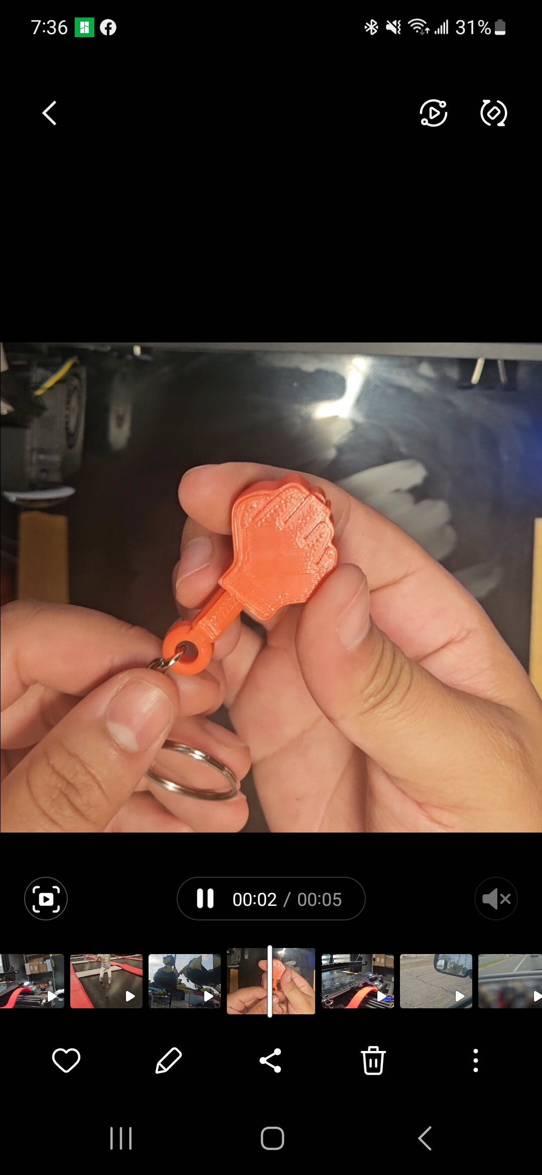 Middle Finger Keychain